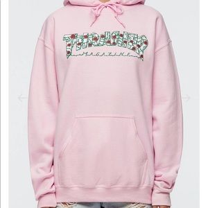 COPY - Thrasher Pink Roses Hoodie: M